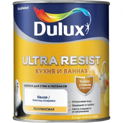 Dulux Ultra Resist. Кухня и ванная BW п/мат