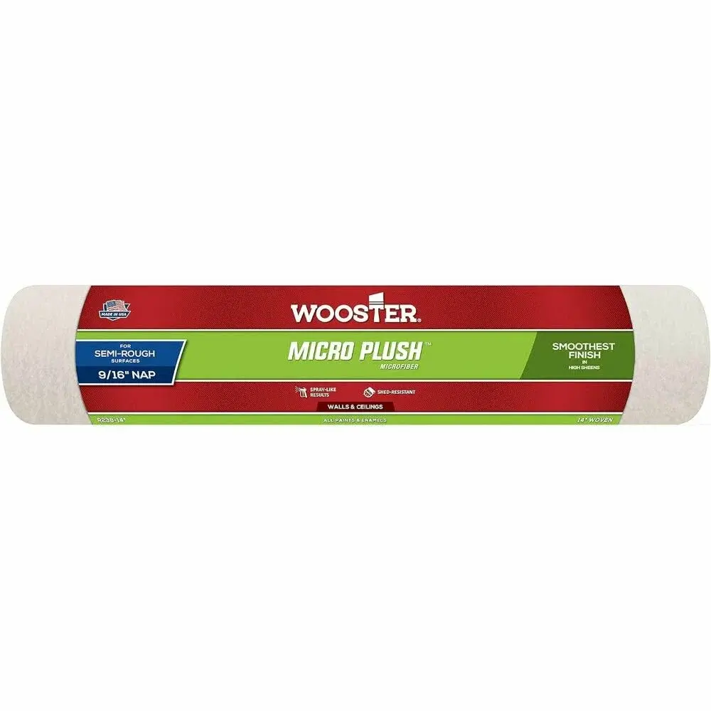 WOOSTER  Валик MICRO PLUSH 3/8 NAP 14" R235-14 (6)
