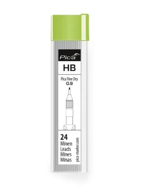 PICA-MARKER 7050/SB К-т грифелей для карандаша Pica FINE Dry 24 шт (HB) в блистере с доп. ластиками