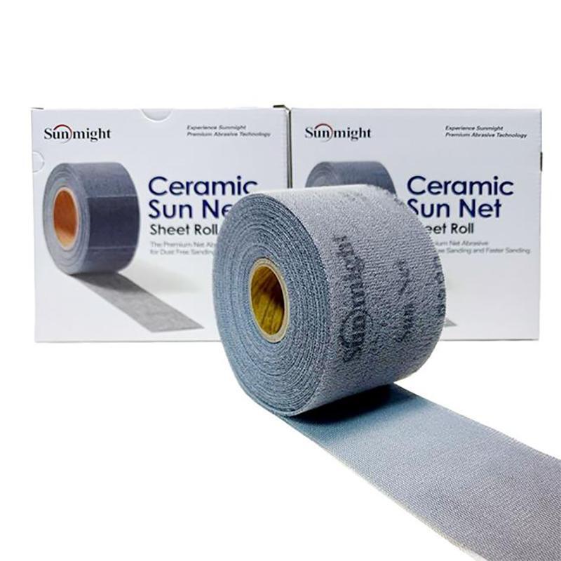 SUN NET CERAMIC Шлиф.материал  в перфорир.рулонах 70мм х 10м на липучке P80 35606P