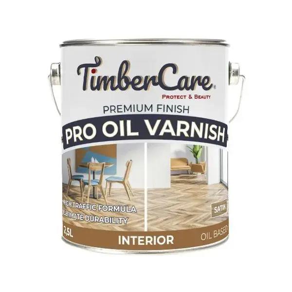 Проф. лак на масляной основе TimberCare Pro Oil Varnish (цвет: полуматовый/ satin), банка 2,5л