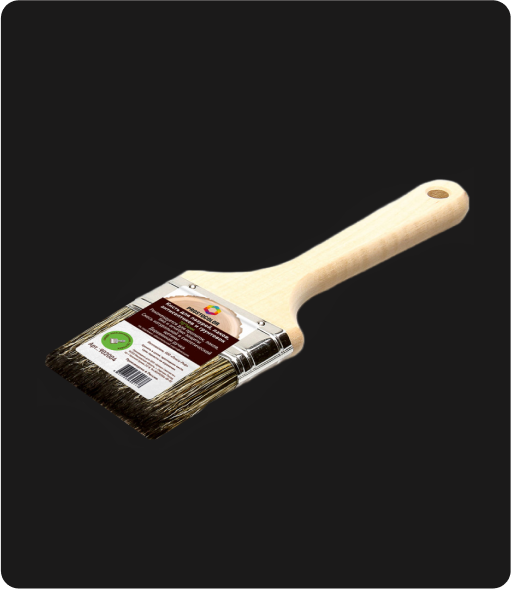 Кисть Prostocolor(лазурь)утол.смесь щетины дер.рукоятка 70х14 (167070) 902004