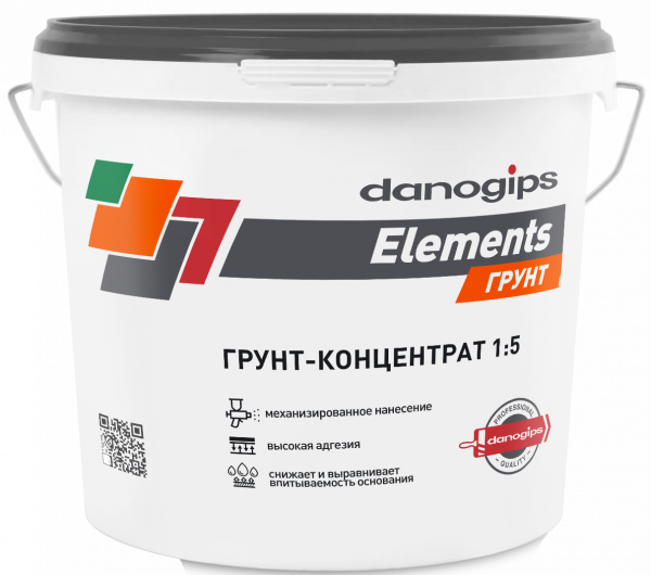 Грунт-концентрат Elements Grunt  1:5 5кг (48) Danogips