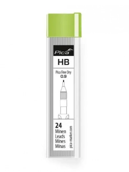 PICA-MARKER 7050/SB К-т грифелей для карандаша Pica FINE Dry 24 шт (HB) в блистере с доп. ластиками